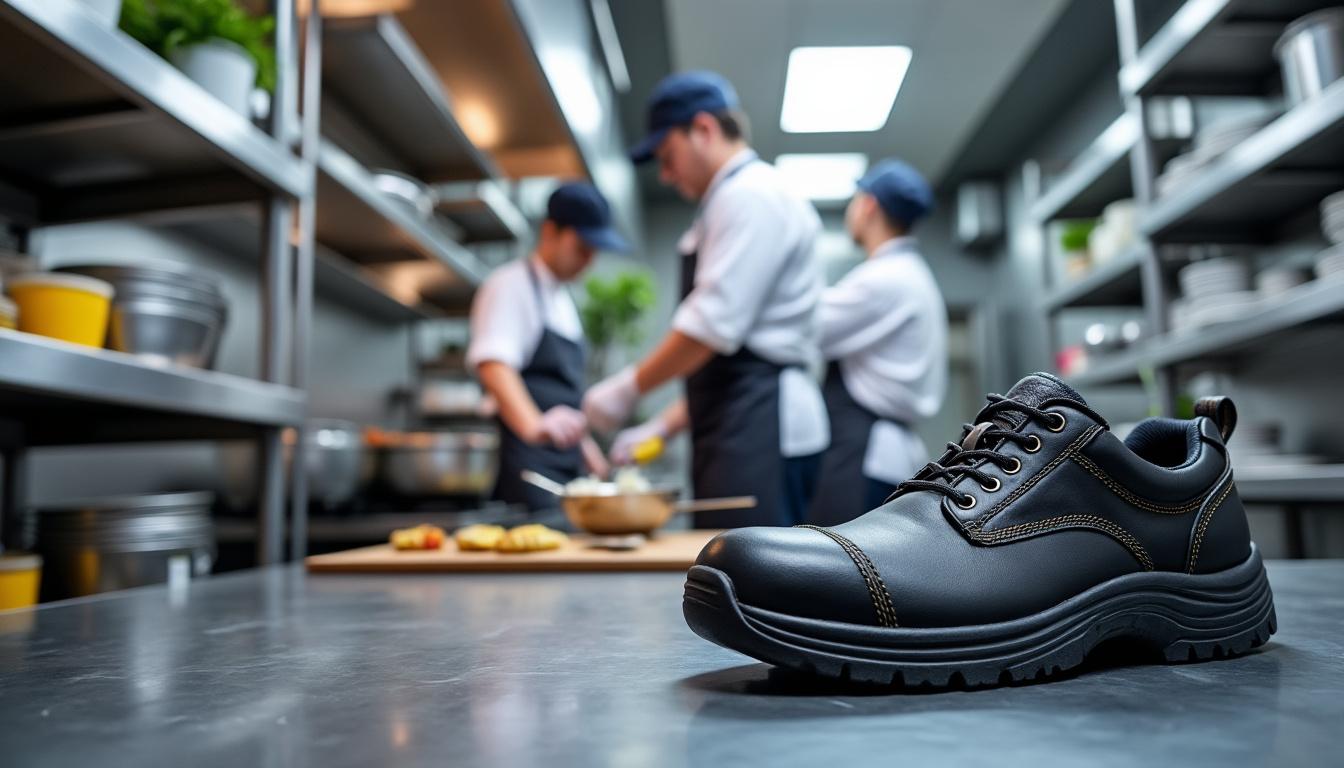 découvrez les multiples avantages des chaussures de sécurité en grande taille spécialement conçues pour les professionnels de la cuisine. alliant confort et protection, ces chaussures vous offrent une sécurité optimale tout en étant accessibles. parfaites pour les chefs et le personnel de cuisine, elles garantissent une expérience de travail agréable sans compromettre la sécurité.
