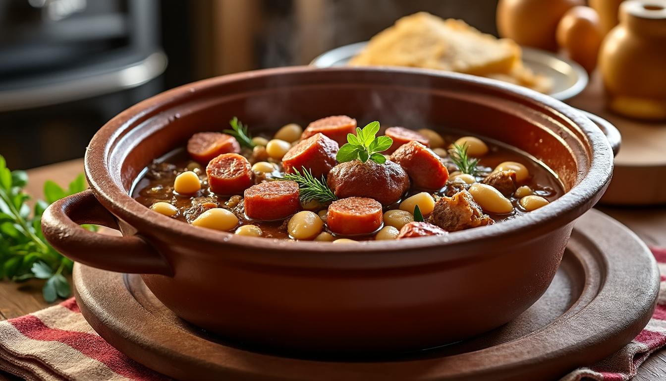 découvrez comment réaliser un cassoulet express savoureux grâce à votre cookeo. impressionnez vos amis avec cette recette rapide, gourmande et riche en saveurs du sud-ouest, prête en un rien de temps !