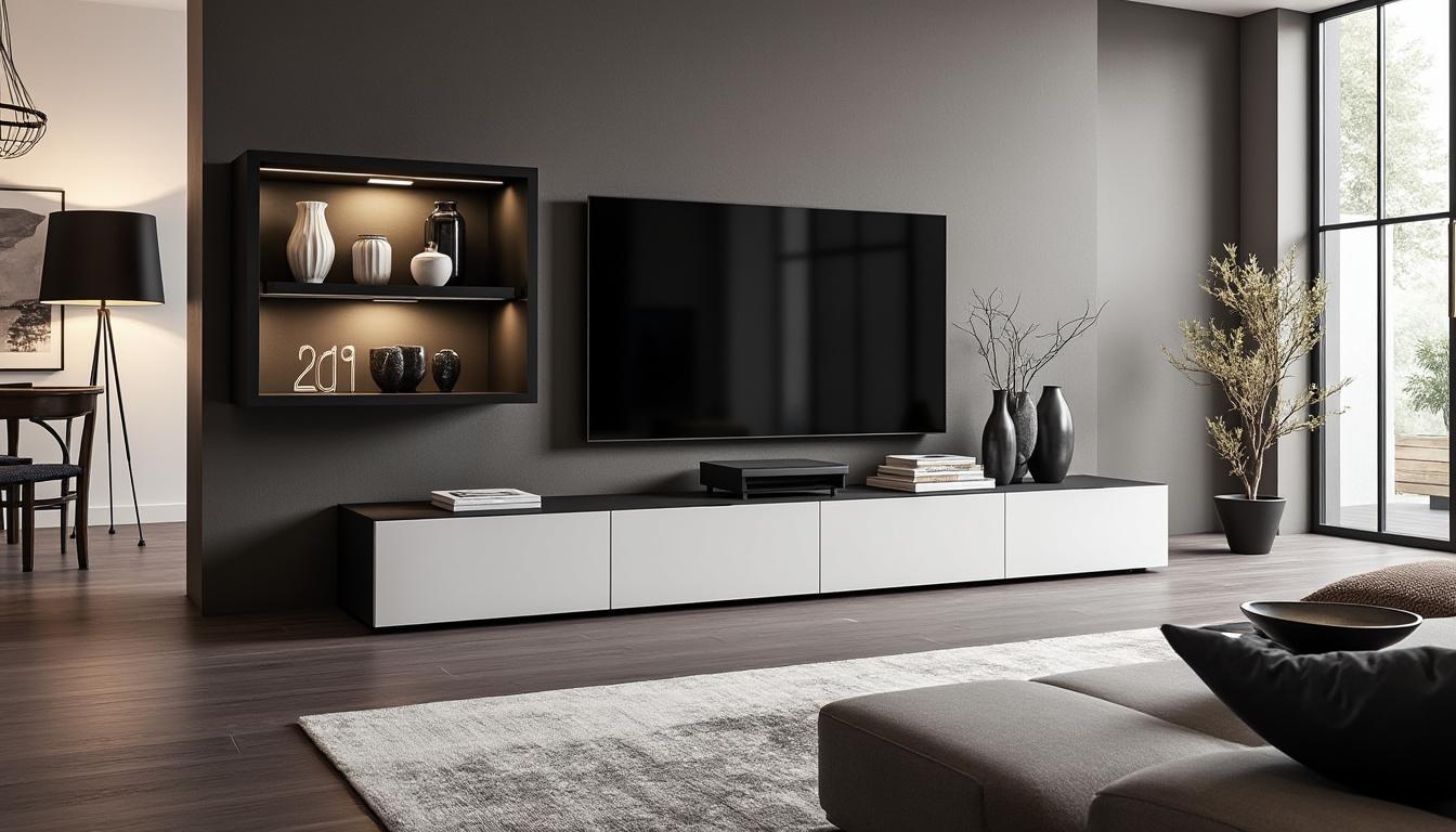 découvrez les dernières tendances des meubles tv teneo en coloris noir et blanc : styles modernes, agencements élégants et astuces déco pour sublimer votre salon en 2024.