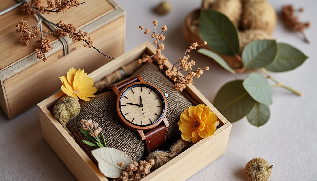 offrez un coffret cadeau montre en bois artisanale pour faire plaisir avec un présent unique et authentique, alliant élégance, originalité et respect de l’environnement.