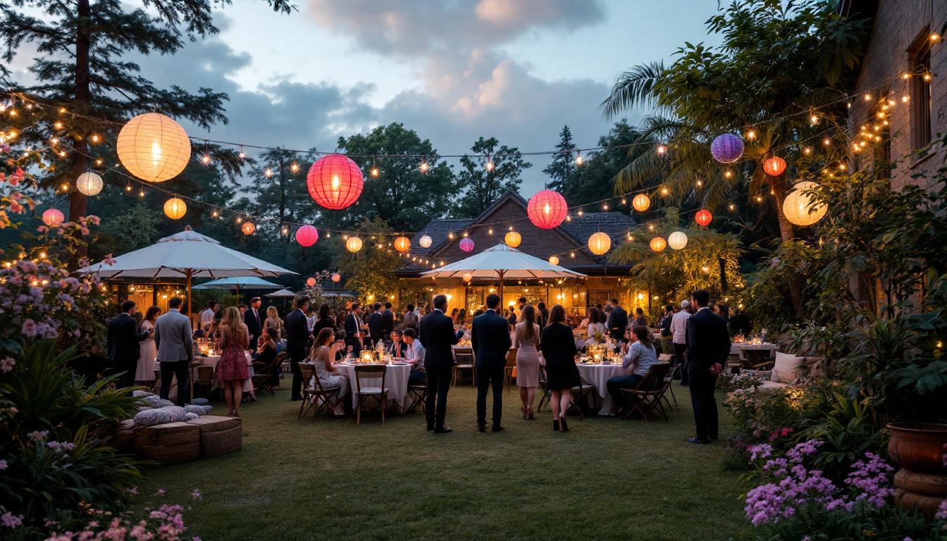 organisez une soirée inoubliable grâce à une sonorisation festive spécialement conçue pour votre jardin, alliant qualité sonore et ambiance conviviale.