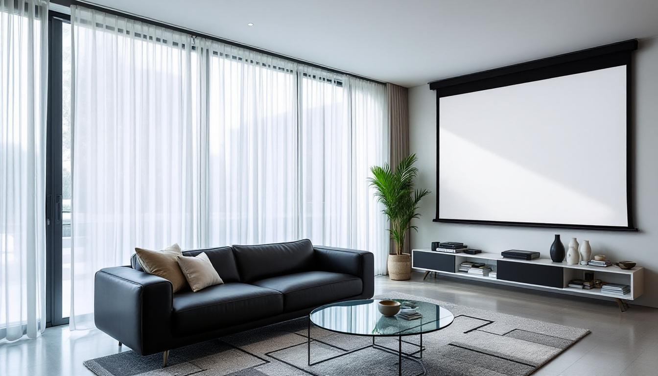 découvrez comment un écran de projection motorisé améliore votre confort et la qualité de visionnage, pour une expérience immersive et pratique chez vous.