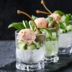 Verrines with salmon pate
